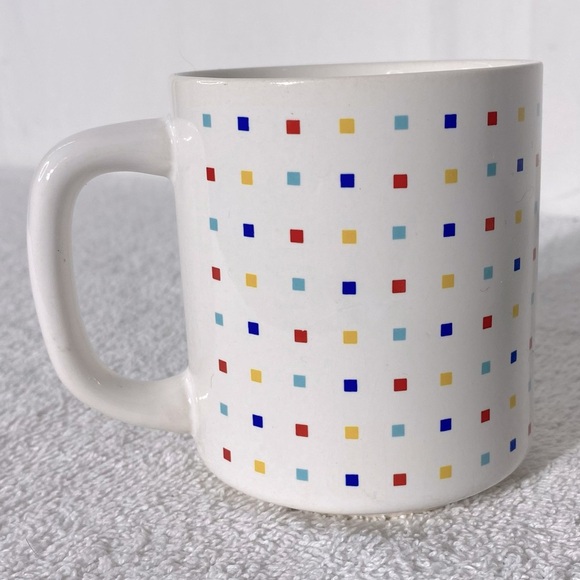 Vintage Ceramic Tony Colourful Squares 'The Boss' Coffee Mug - Picture 4 of 10